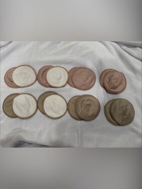 Neutral & Blush Reusable Bra Pads - 8 Pairs
